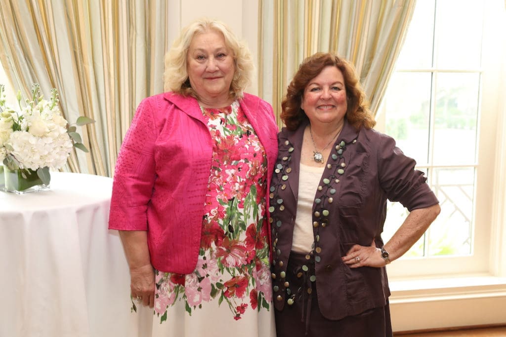 Trish Greaser, Carolyn Moody Drake at the  PARTNERS luncheon benefiting the Cizik School of Nursing at UTHealth. (Photo by Priscilla Dickson)