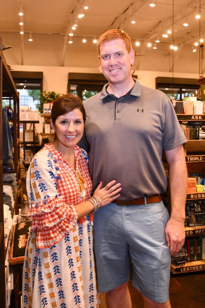 Vanessa & Michael O'Donnell at the American Heart Association Shop with Heart launch. (Photo by Alejandro Montoya)