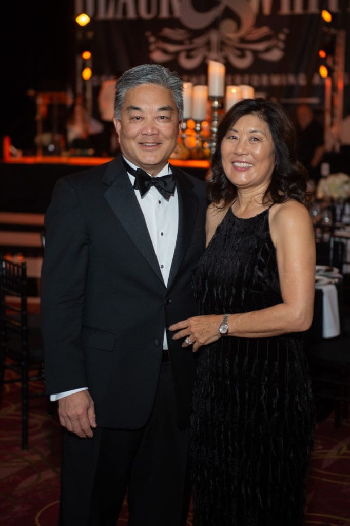 Willie & Linda Chiang at the Society for the Performing Arts Black & White Ball at Wortham Theater Center. (Photo by Wilson Parish)