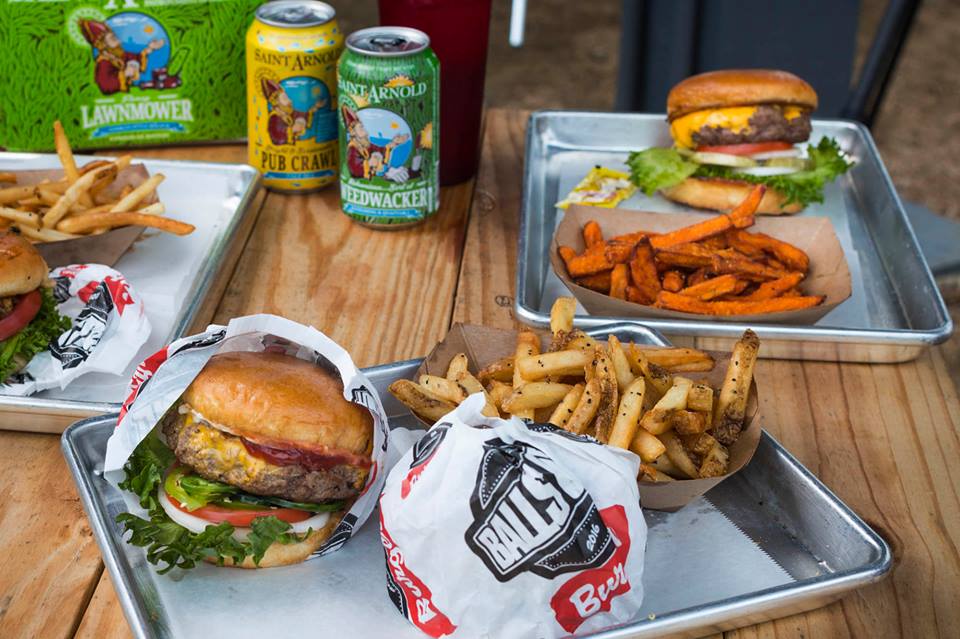 Burgers at Balls Out were basic, New York diner-style. 