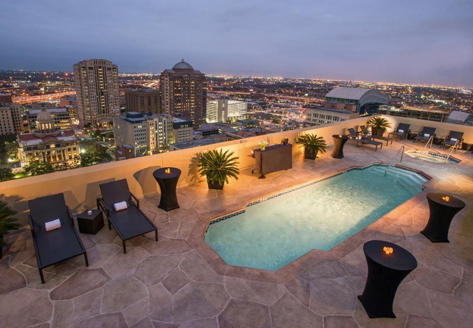 The Magnolia Hotel has an intimate pool. 