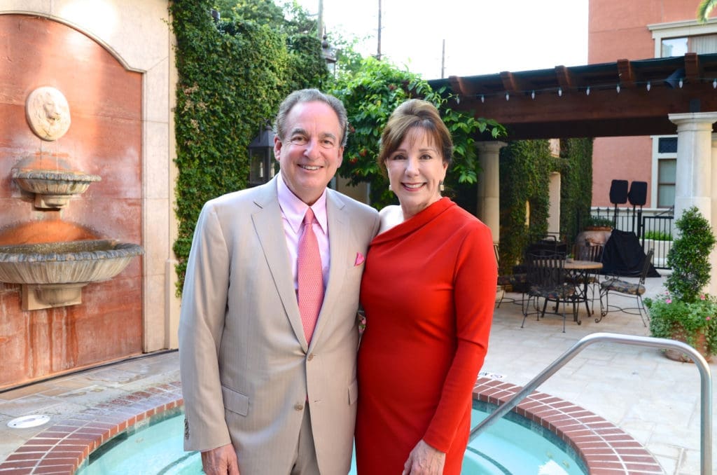 Alan & Elizabeth Stein at the kick off, held at Hotel Granduca, for the American Cancer Society's Corks & Forks fundraiser. (Photo by Roswitha Vogler)