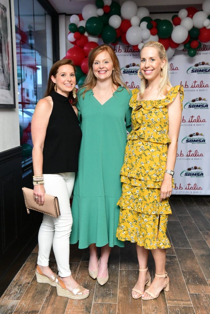 Mary Catherine Sharman, Katie Brown, Caroline Harrell at the opening of B.B. Italia Kitchen & Bar. (Photo by Daniel Ortiz)