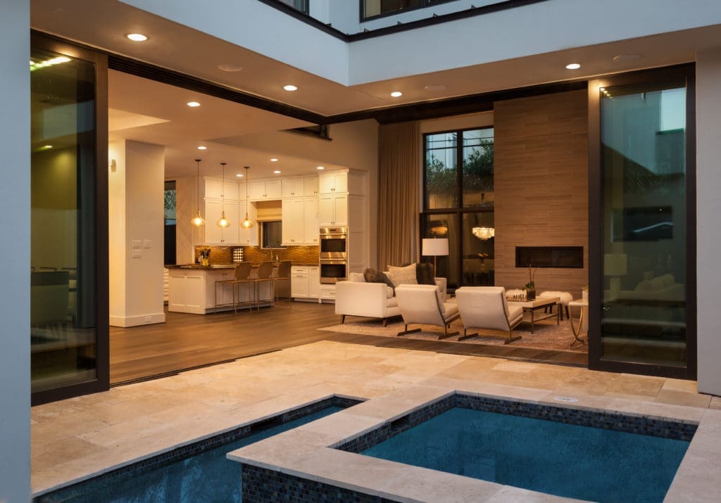 Seamless indoor/outdoor connectivity was the goal for this Frankel Building Group home in the museum district.