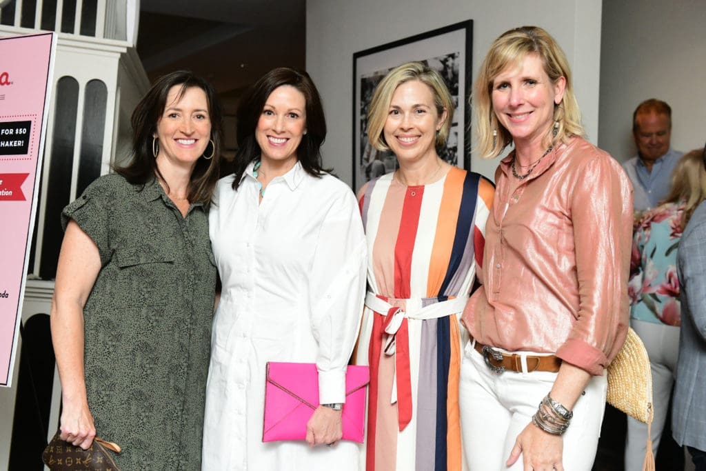 Shannon Childress, Laurie Moody, Jennifer Cooksey, Amy Gissel at the opening of B.B. Italia Kitchen & Bar. (Photo by Daniel Ortiz)