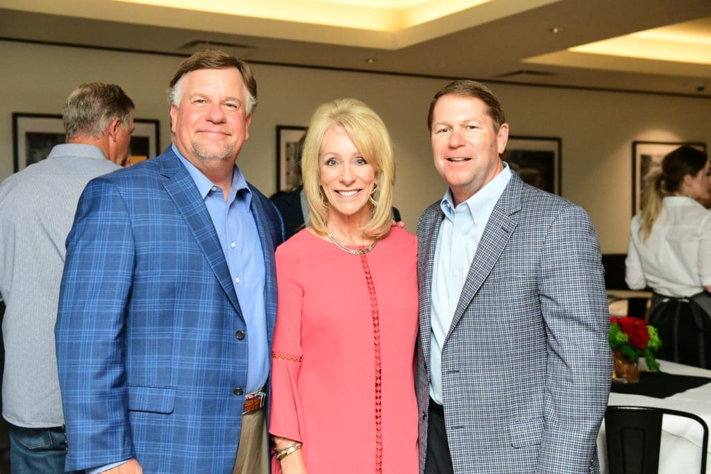 Wade Jones, Kathy & Bret Aldridge at the opening of B.B. Italia Kitchen & Bar. (Photo by Daniel Ortiz)