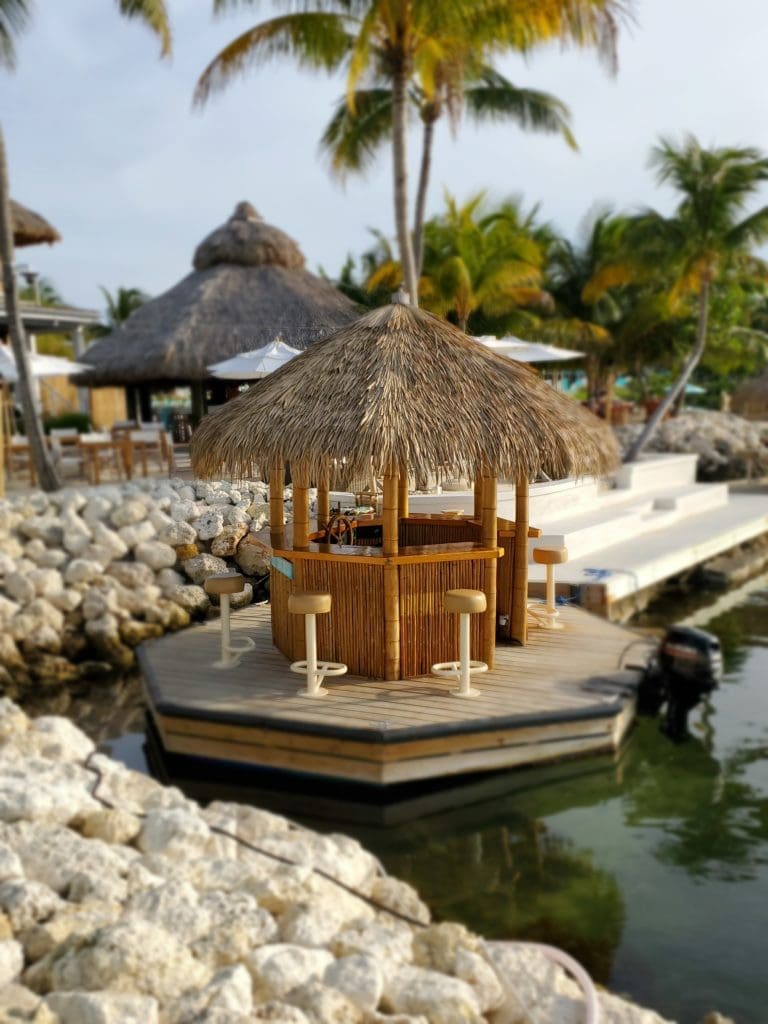 The floating tiki bar offers a spin through the water and all drinks included. (Photo by Shelby Hodge)