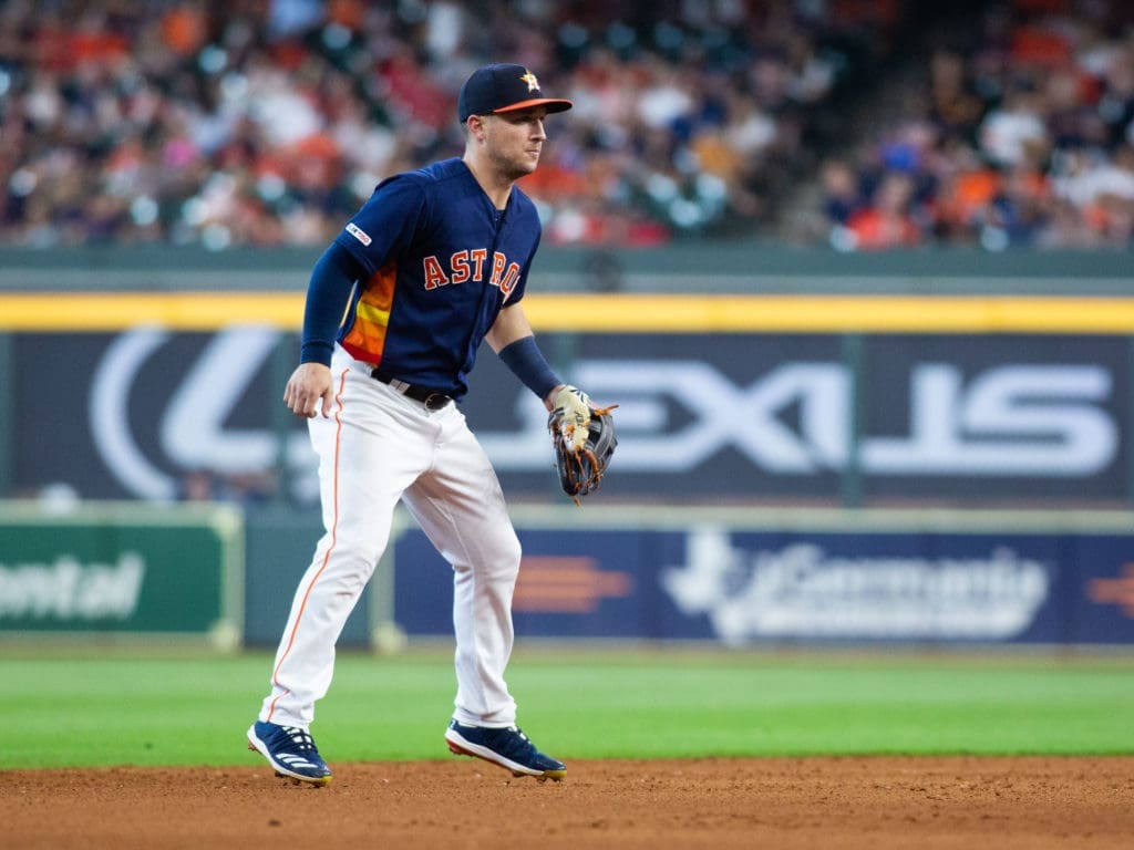 Alex Bregman's defense is sometimes as valuable as his bat. (Photo by F. Carter Smith)