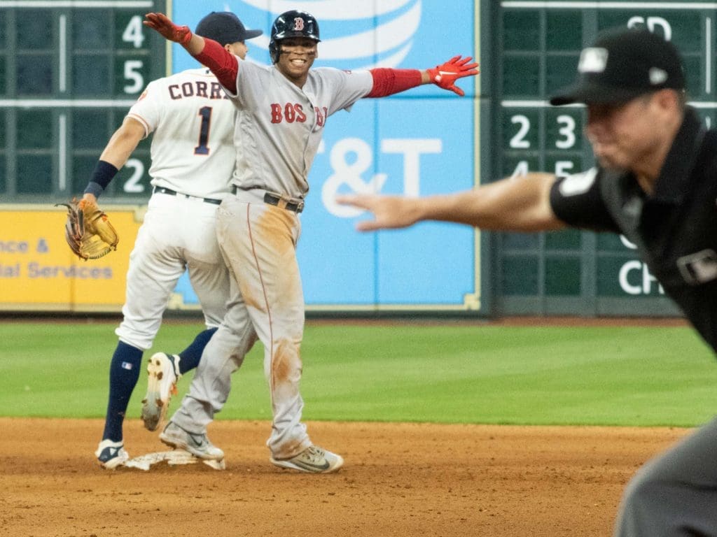 Rafael Devers is one of the best young players in baseball. He'll see a lot of the Astros. (Photo by F. Carter Smith)