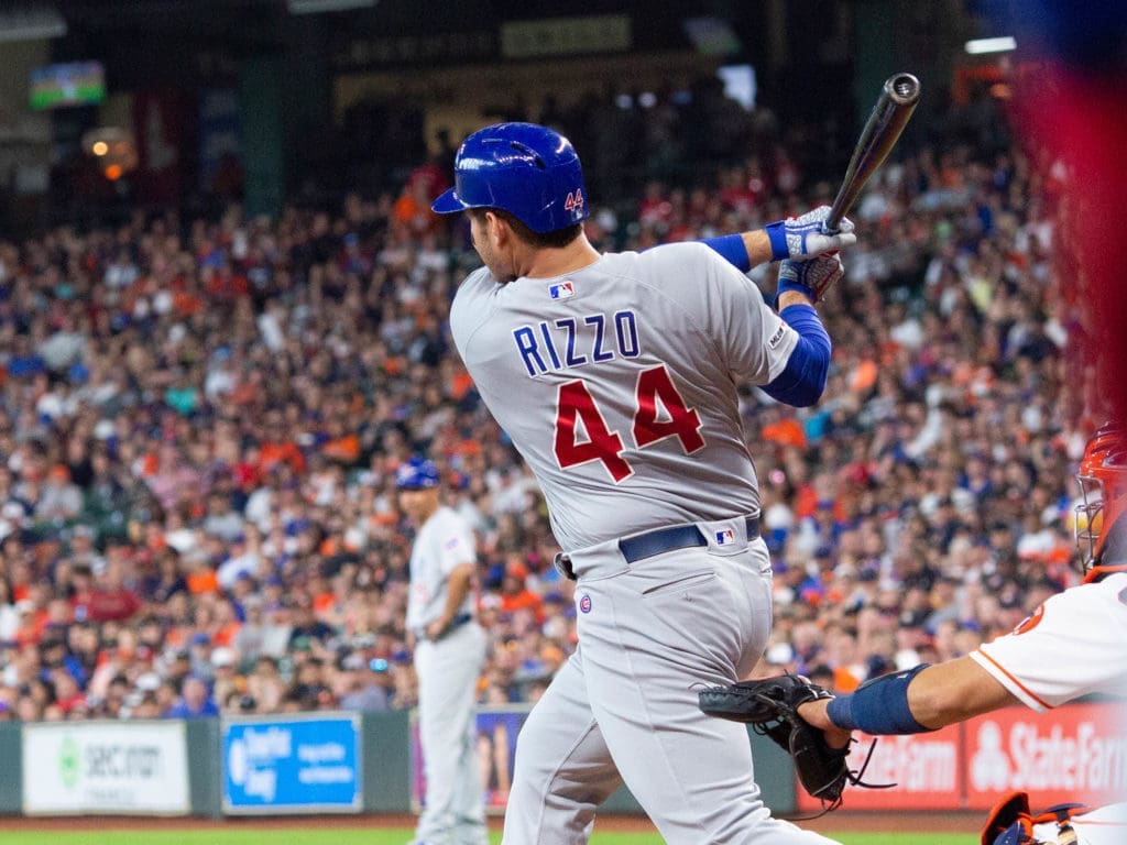 Anthony Rizzo and other Cubs stars have gone home run happy in Houston. (Photo by F. Carter Smith)