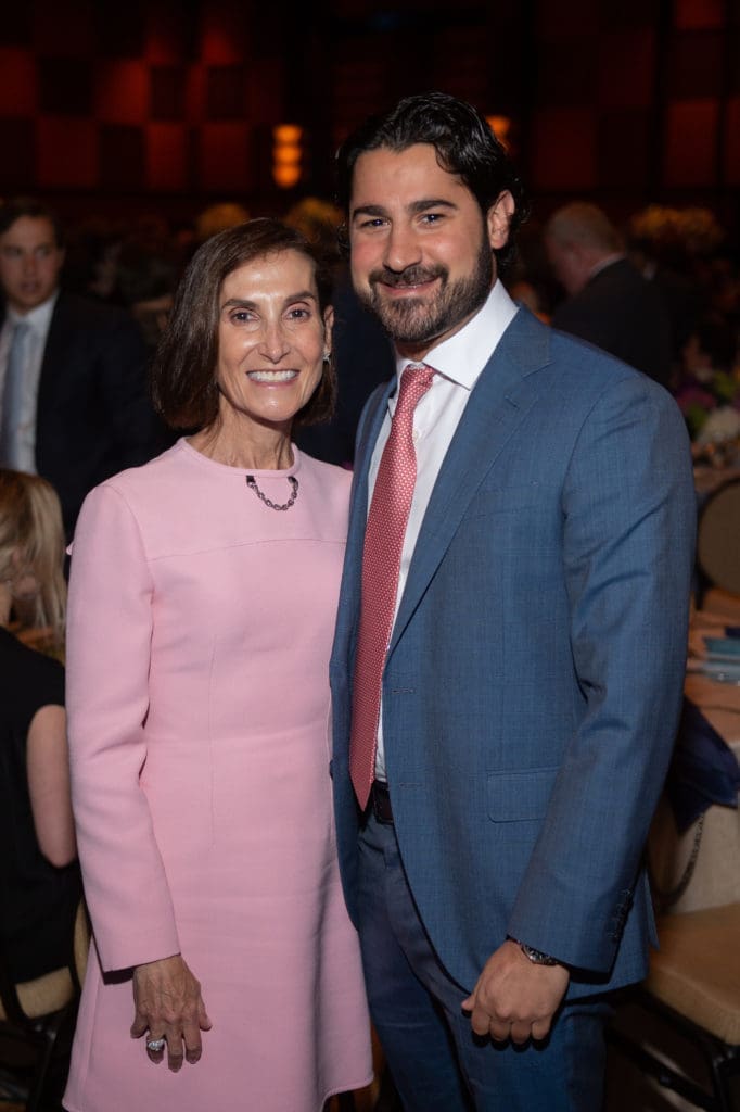 Patti & Russ Morgan at the Holocaust Museum Houston LBJ Moral Courage Award dinner. (Photo by Wilson Parish)