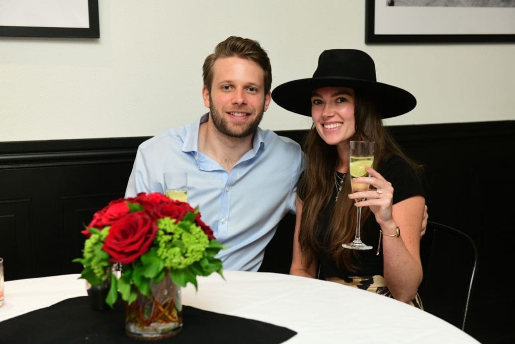 Chase Randolph, Kasie Brewer at the opening of B.B. Italia Kitchen & Bar. (Photo by Daniel Ortiz)