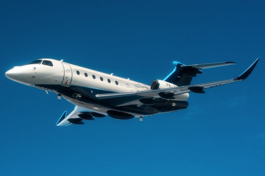 Embraer private jets leave quite an impression. Shown: the Praetor 600.