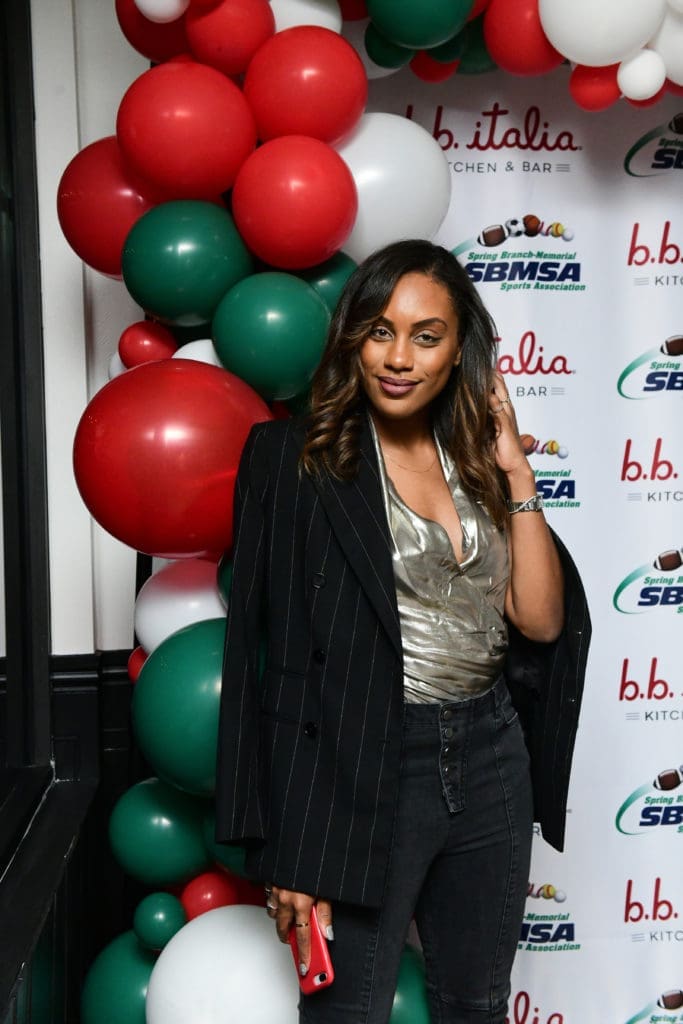 Kara Smith at the opening of B.B. Italia Kitchen & Bar. (Photo by Daniel Ortiz)