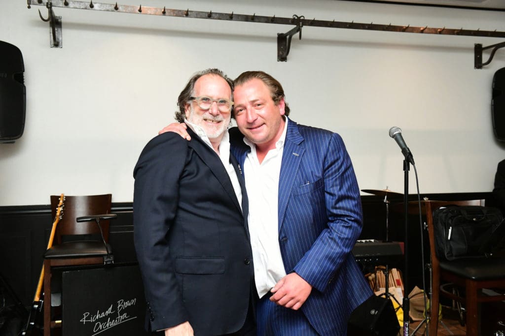 Isaac Preminger, Benjamin Berg at the opening of B.B. Italia Kitchen & Bar. (Photo by Daniel Ortiz)