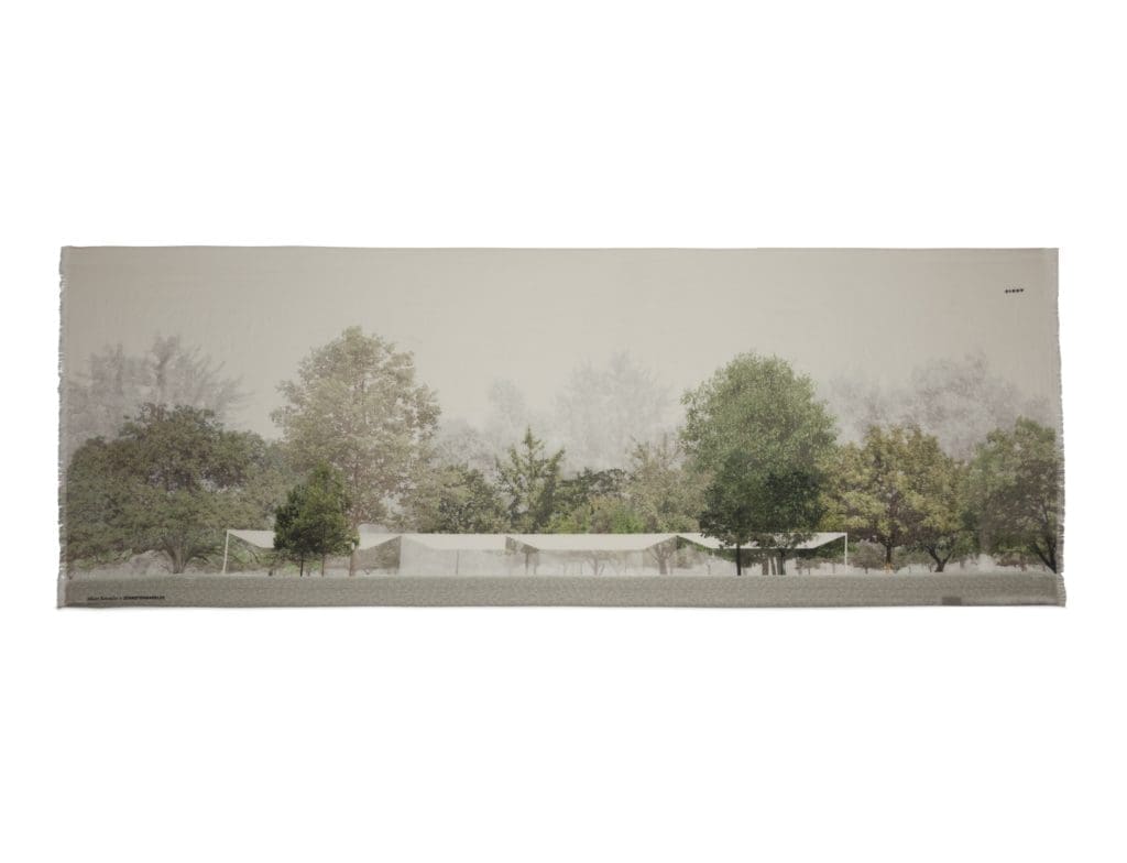 Akris Menil Drawing Institute scarf