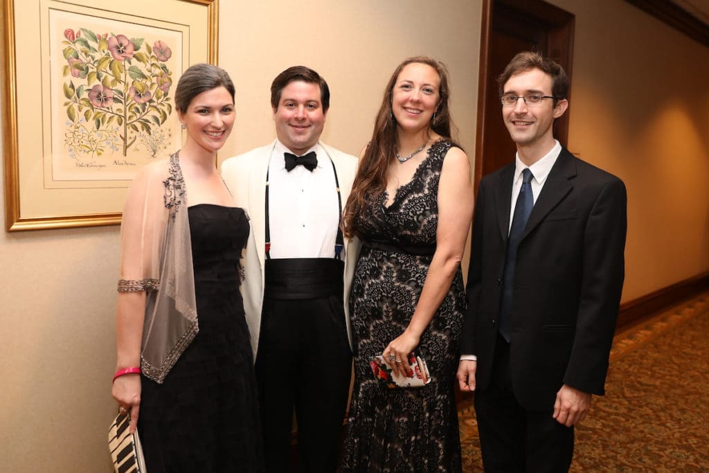 Alisa Magallón, Gabriel & Sara Loperena, Theo Chandler at the Da Camera Gala at The Houstonian. (Photo by Priscilla Dickson)