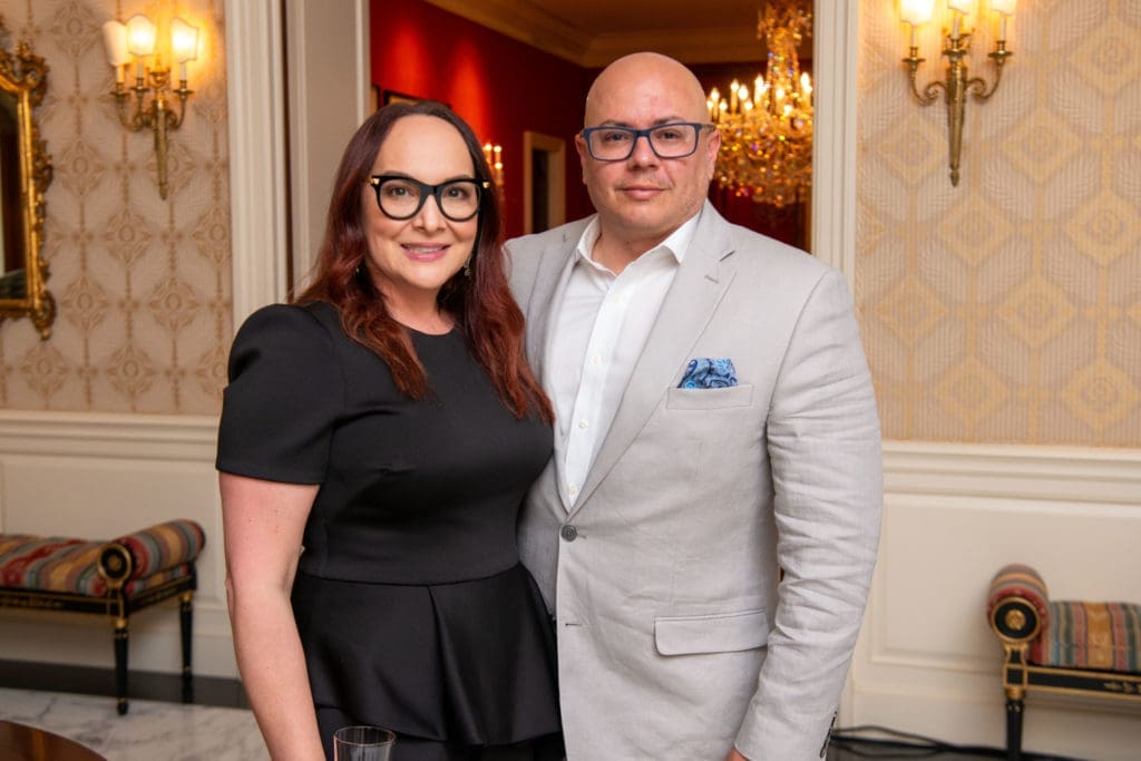 Ana Llovera, Carlos Gonzalez Centeno at the Recipe for Success Delicious Alchemy dinner. (Photo by Michelle Watson CatchLightgroup.com)