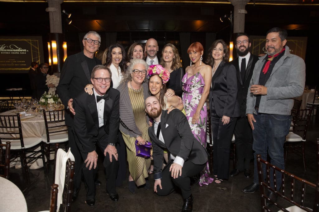 The art posse at Illumination: The Rothko Chapel Gala.  (Photo by Jenny Antill Clifton)