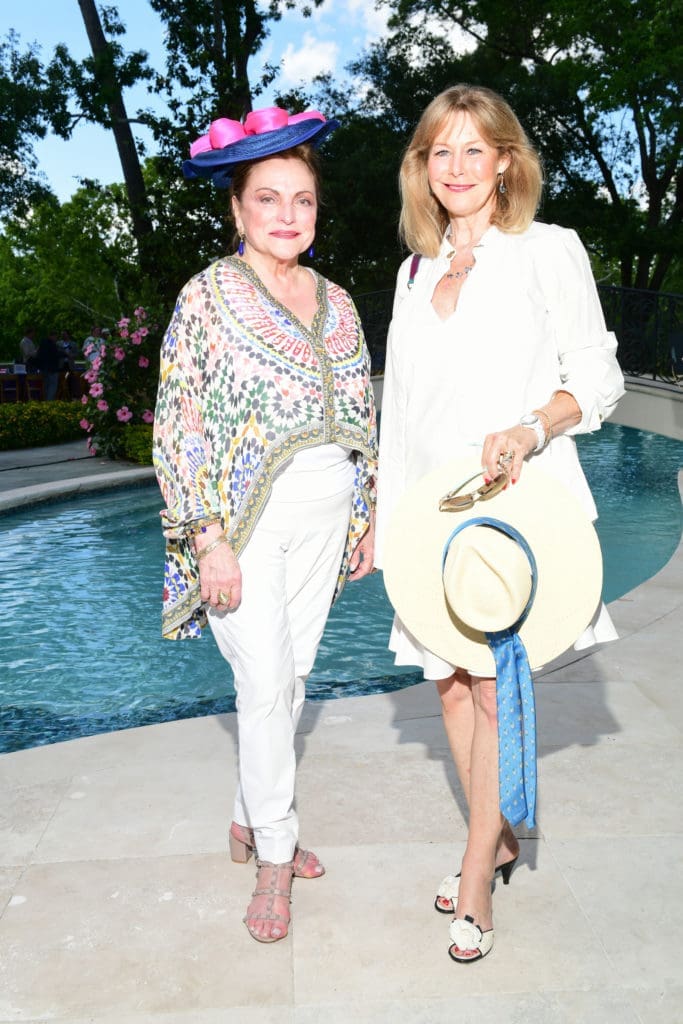 Beth Wolff, Cheryl Byington at Bo's Place Hats, Hearts & Horseshoes fundraiser celebrating the Kentucky Derby. (Photo by Daniel Ortiz)