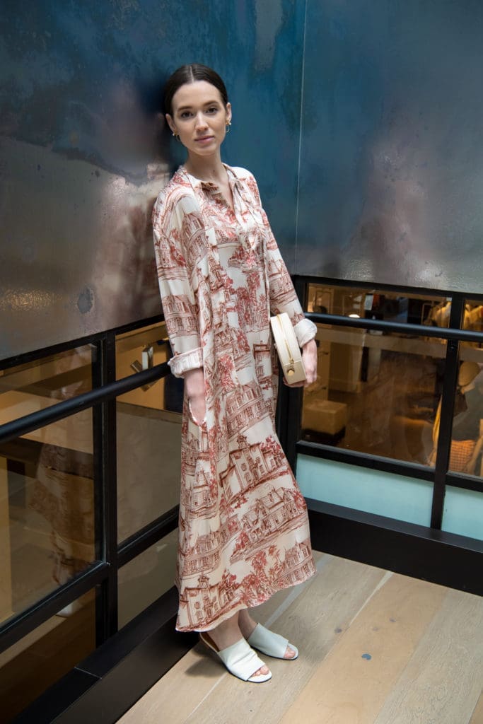 My favorite look from the collection that featured a gorgeous print. (Photo by Bruno at Snap The Picture)