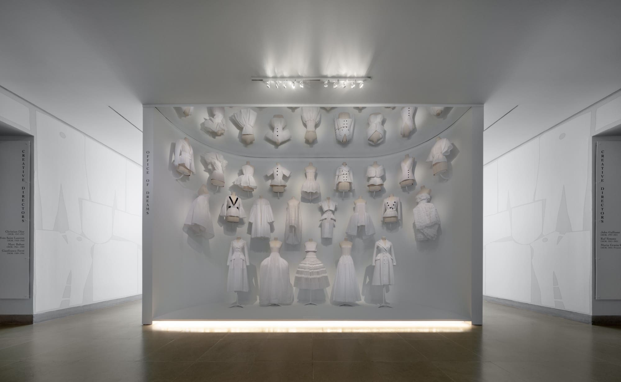 A vision in white from "Dior: From Paris to the World" (Photo by James Florio)