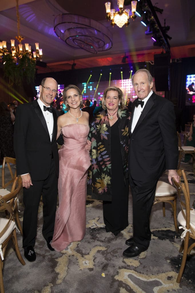 David & Alie Pruner, Molly & Jim Crownover at the Houston Symphony Ball. (Photo by Jenny Antill)