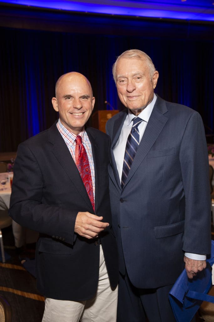 Chris Daniel, Jim Daniel at the Hope and Healing Center & Institute's annual Chrysalis Award luncheon.