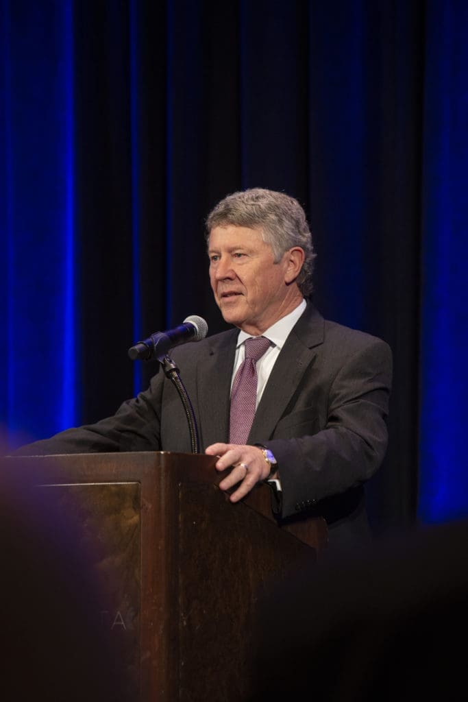 Honoree Ed Emmett at the Hope and Healing Center & Institute's annual Chrysalis Award luncheon.