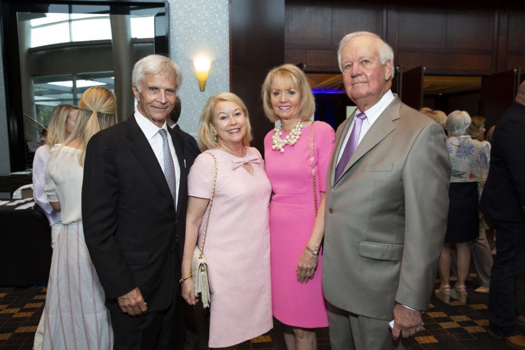 Ed & Minnie Cappell, Kathy & John Pipkin at the Hope and Healing Center & Institute's annual Chrysalis Award luncheon.