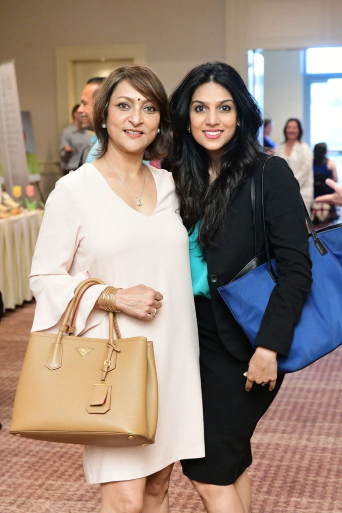 Harsha Naran, Priya Thakker at the Center for Pursuit luncheon. (Photo by Daniel Ortiz)