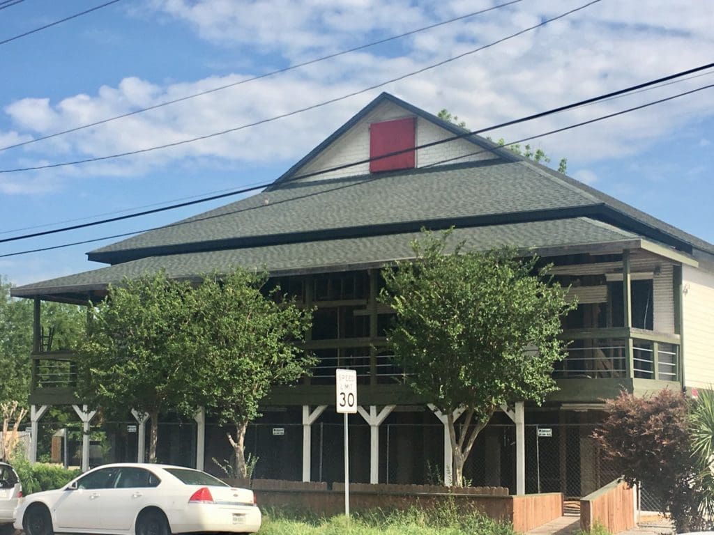 The Fitzgerald's teardown has begun. 