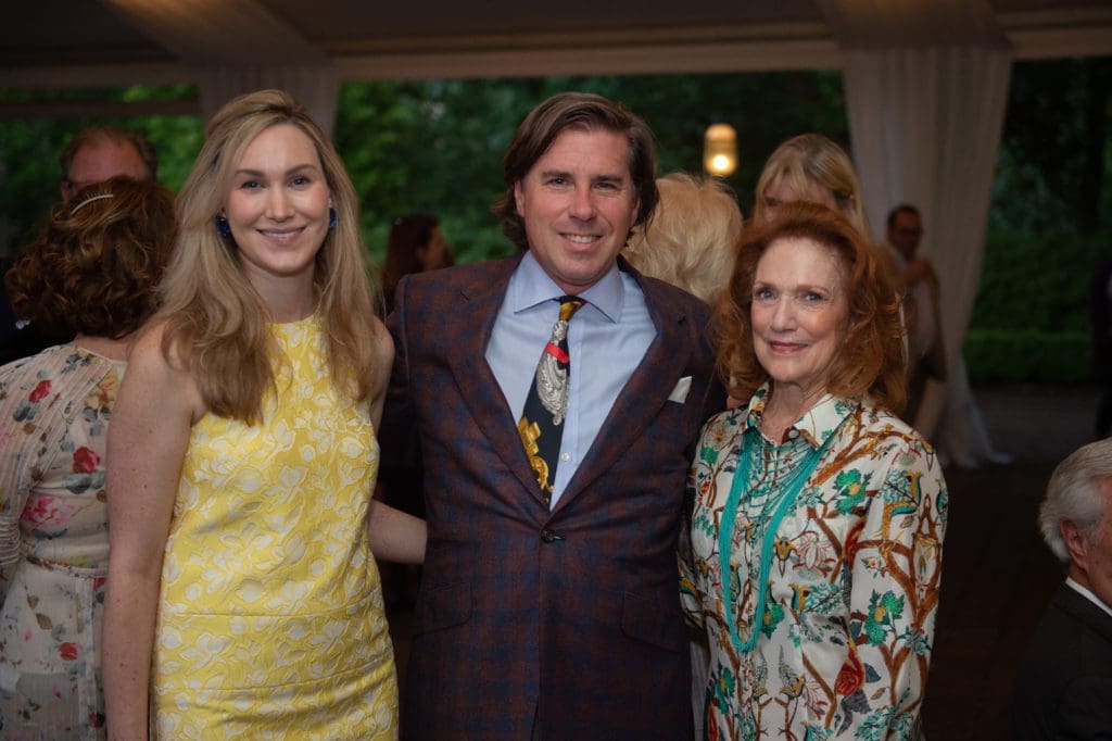 Jacqueline Cole, Thomas Cole, Isla Reckling at the Rienzi Spring Party.  (Photo by Wilson Parish)