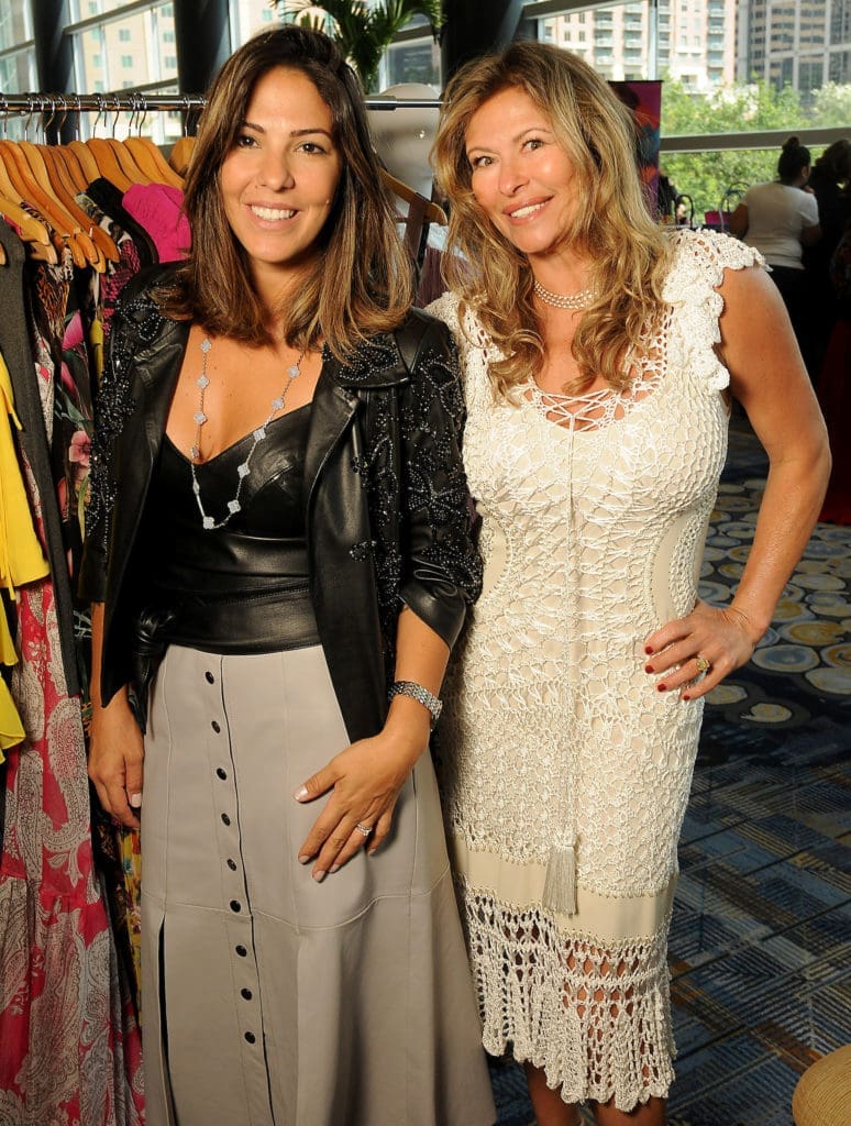 Joanna Amado, Rosangela Copobianco at the Latin Women's Initiative Annual Fashion Show and Luncheon at the Hilton Americas Houston. (Dave Rossman Photo)