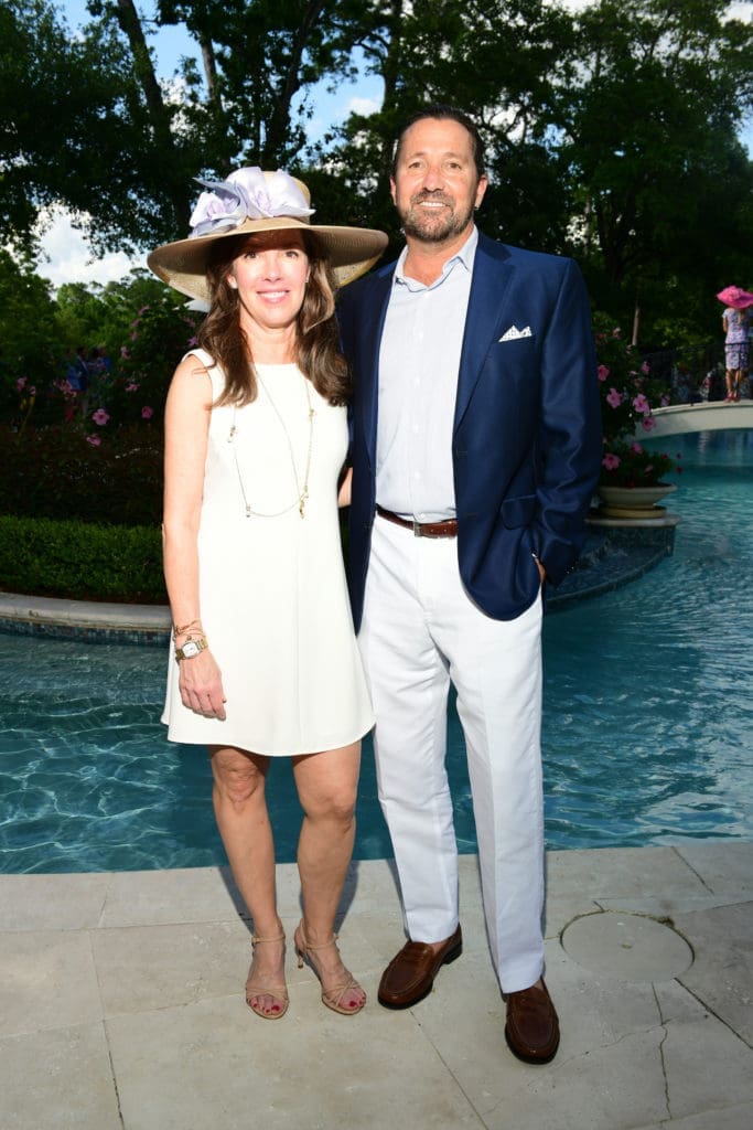 June & Jeff Lepperd at the 2019  Hats, Hearts & Horseshoes Kentucky Derby Affair benefiting Bo's Place. (Photo by Daniel Ortiz)