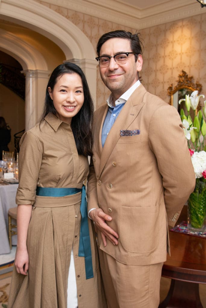 Kimberly Luu, Danny Cuevas of Brunello Cucinelli at the Recipe for Success Delicious Alchemy dinner. (Photo by Michelle Watson CatchLightgroup.com)
