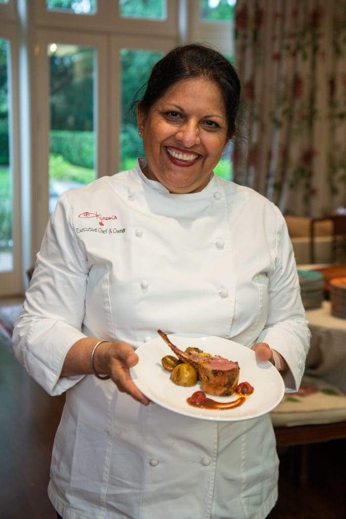 Chef Kiran Verma of Kiran's at the Recipe for Success Delicious Alchemy dinner. (Photo by Michelle Watson CatchLightgroup.com)