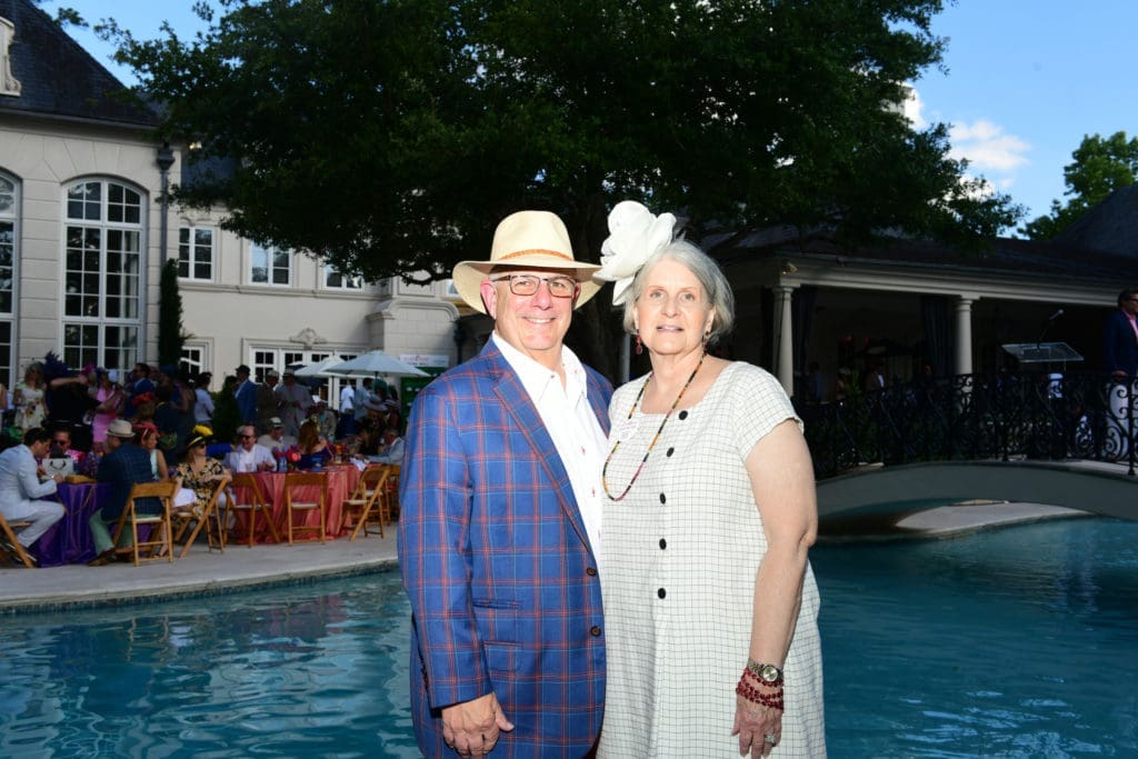 Joe & Mary Chastang at the Hats, Hearts & Horseshoes Kentucky Derby Affair benefiting Bo's Place. (Photo by Daniel Ortiz)