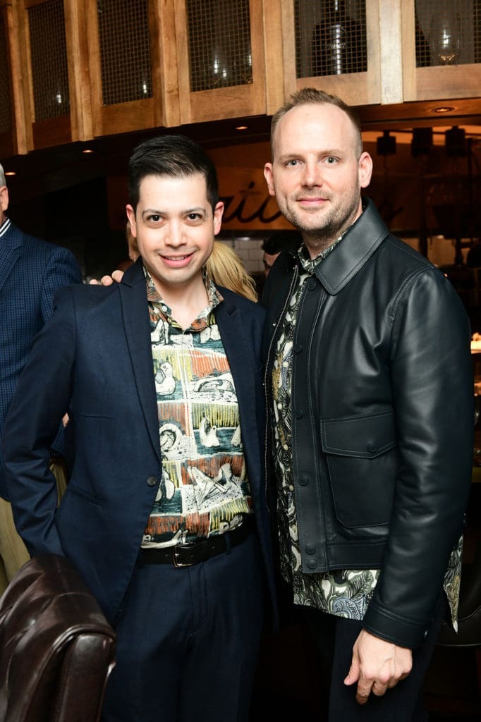 Mel Montanez, Charles Hough at Houston Ballet's Raising the Barre fundraiser at Artisans Restaurant. (Photo by Daniel Ortiz)