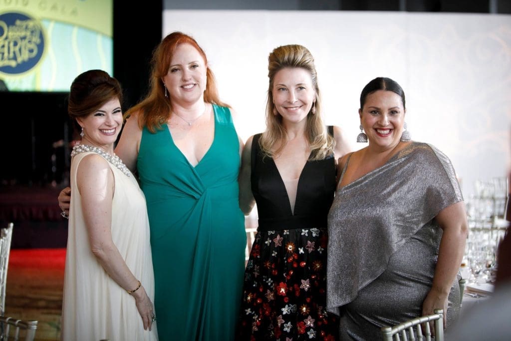 Micaela Cadena, Samantha Murray, Kirstine Lambright, Nicole Mott at the 11th annual Mercury gala. (Photo by Scott Villalobos, CatchLightGroup.com)