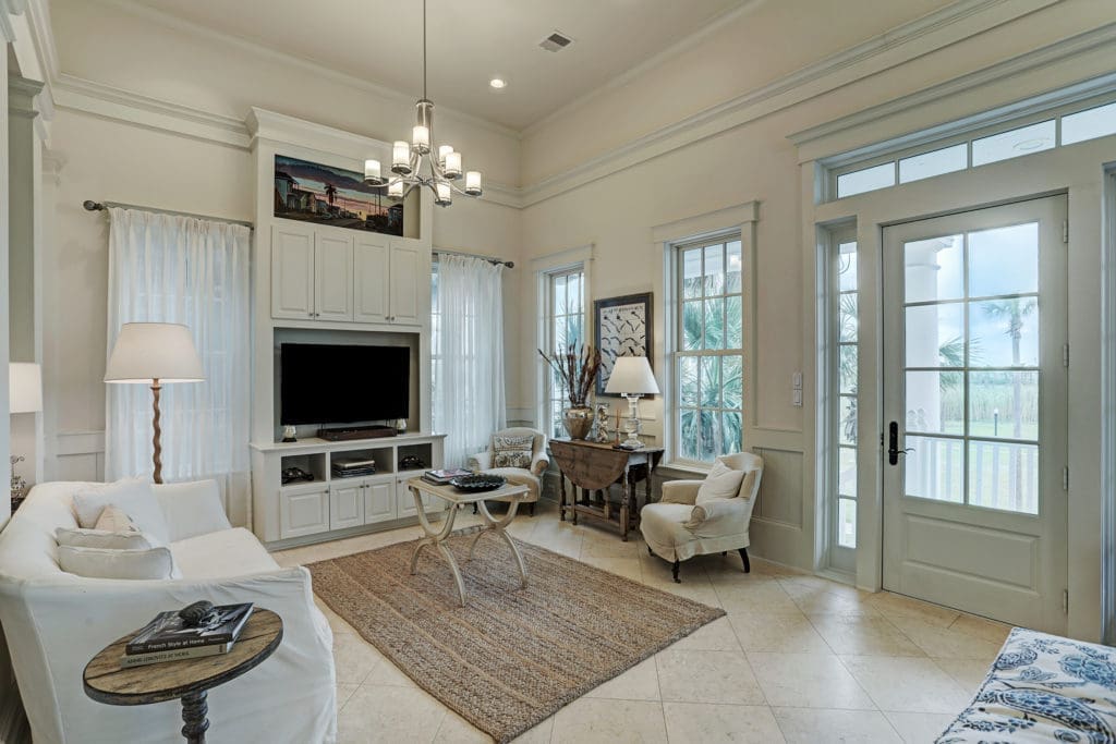 A quiet place for reading, reflection and rejuvenating R&R at this residence in Beachtown on Galveston Island. (Photo by TK Images)