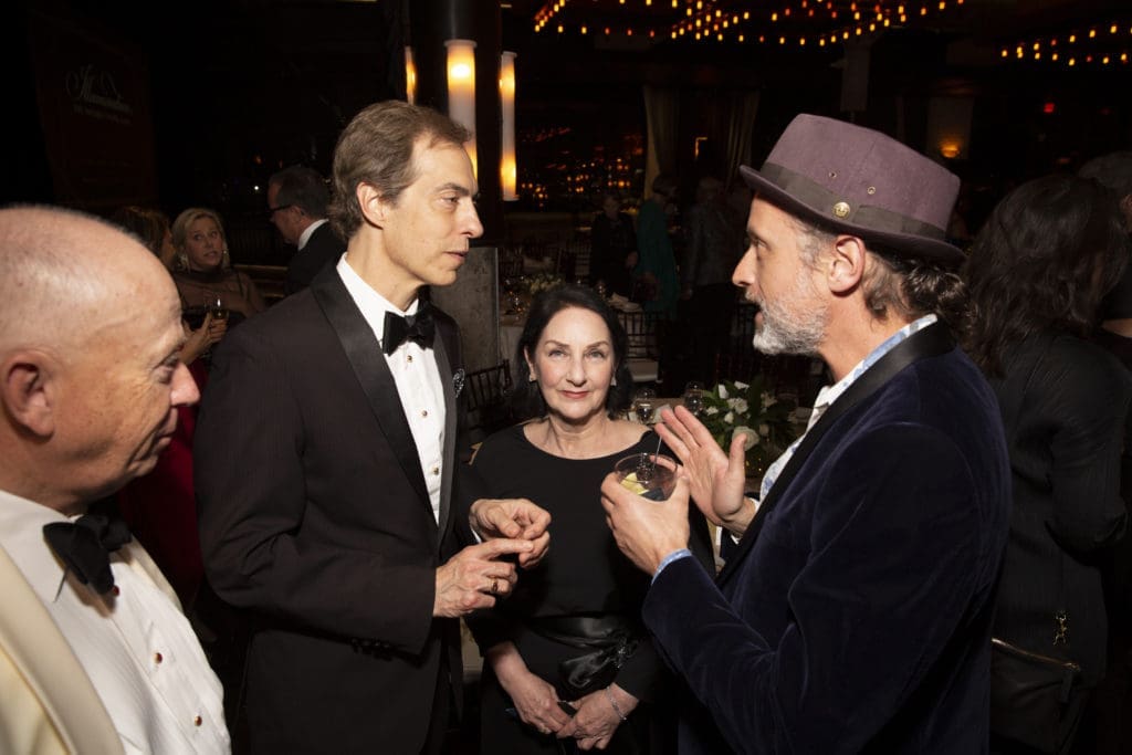 Jim Vincent, Christopher Rothko, Carolyn Mytholar, Sebastien "Mr. D" Boileau at Illumination: The Rothko Chapel Gala. (Photo by Jenny Antill Clifton)