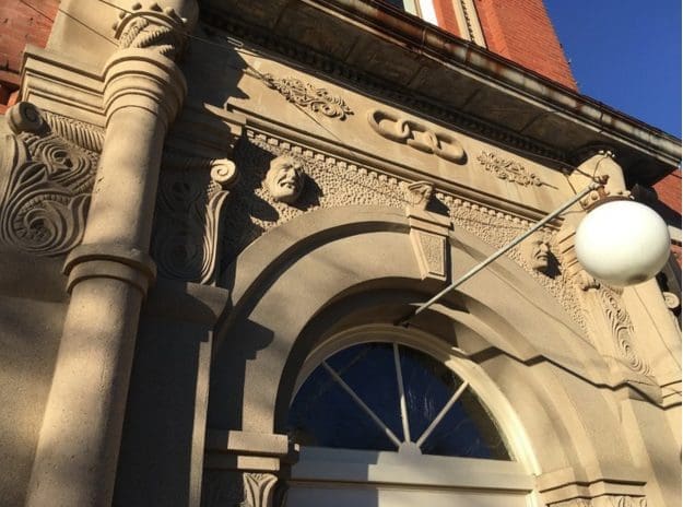 Corsicana's 1898 Odd Fellows Lodge is now an important international artists-and-writers residency, welcoming talents such as Houston-based Bradley Kerl. (Photo courtesy 100 West) 