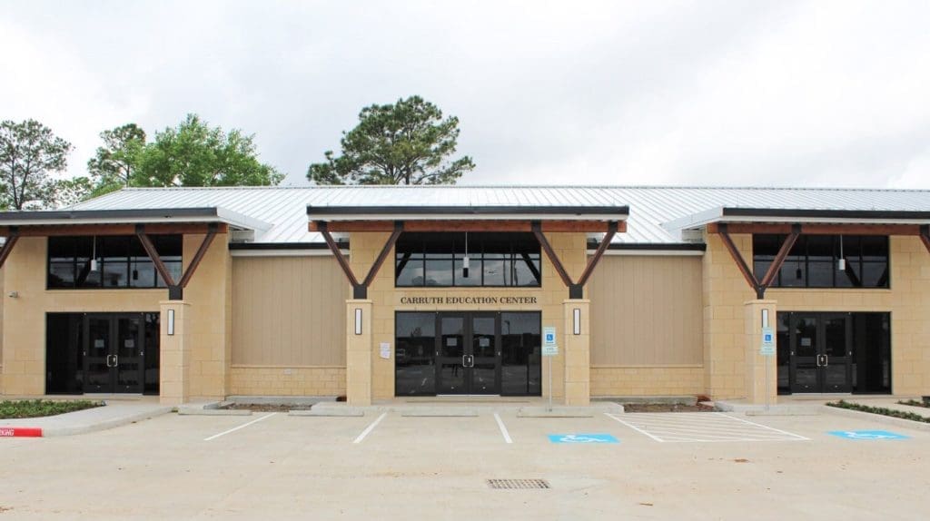 The Carruth Education Center features Critter Camp and more. 