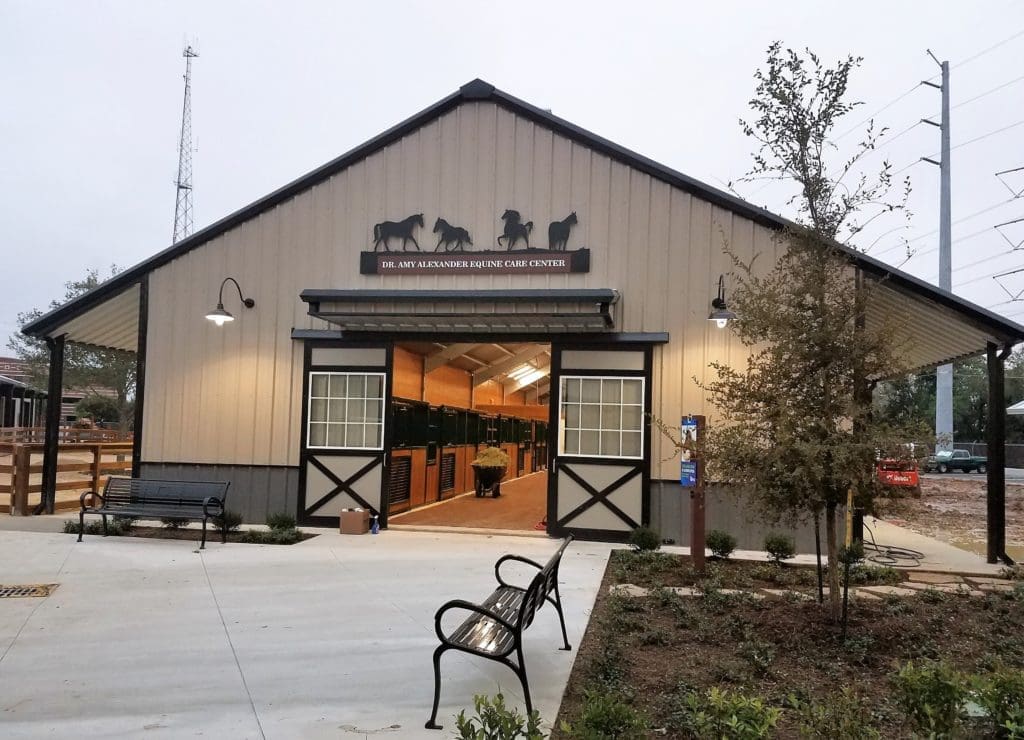 The Equine Care Center will be the site to rehabilitate horses from cruelty investigations. 