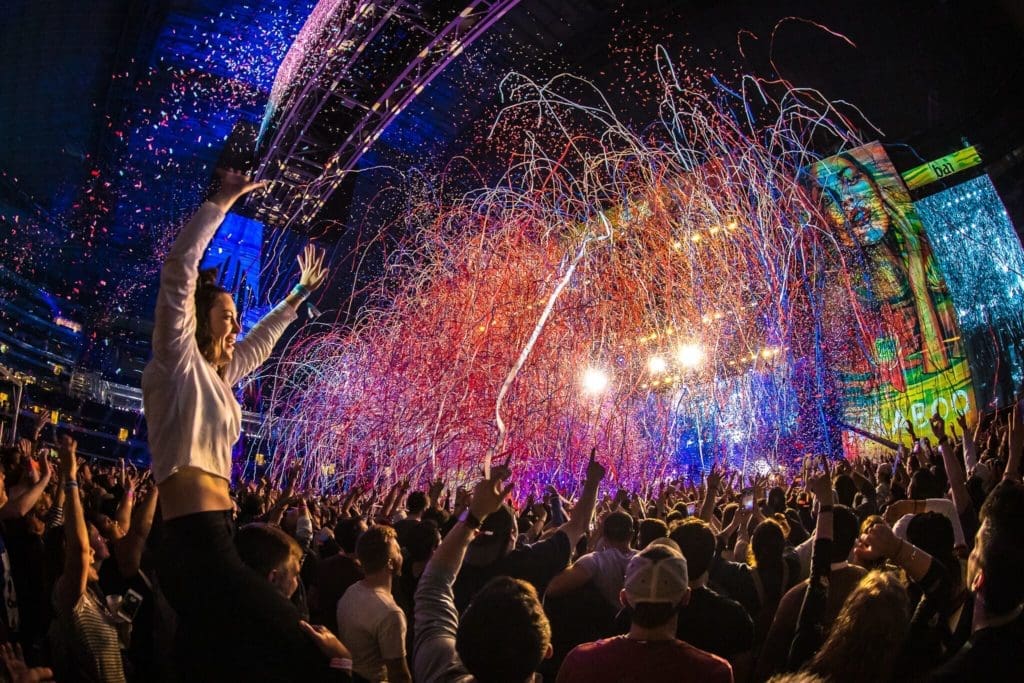 The confetti was fun. 