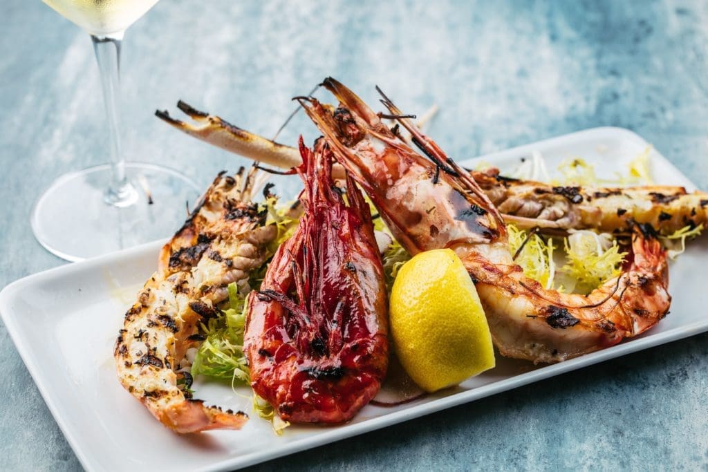 Ouzo's fish is caught fresh daily from around the world. 