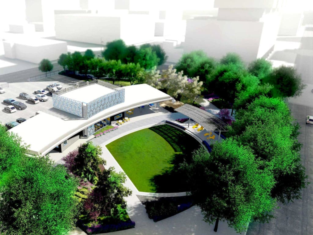 Downtown Houston’s Brand New Park Promises to be a Dog Paradise — With Outdoor Dining and Plenty of Green