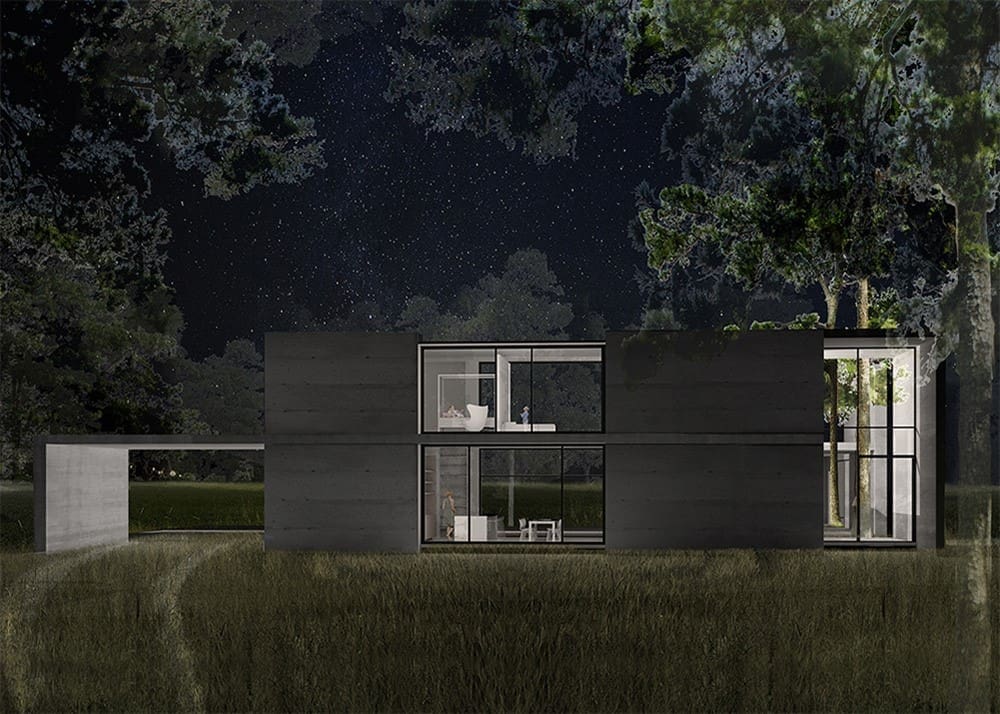 Spec House, a contemporary sustainable home for four, by Ponce Woodfill Architecture earned honors in the Conceptual category.