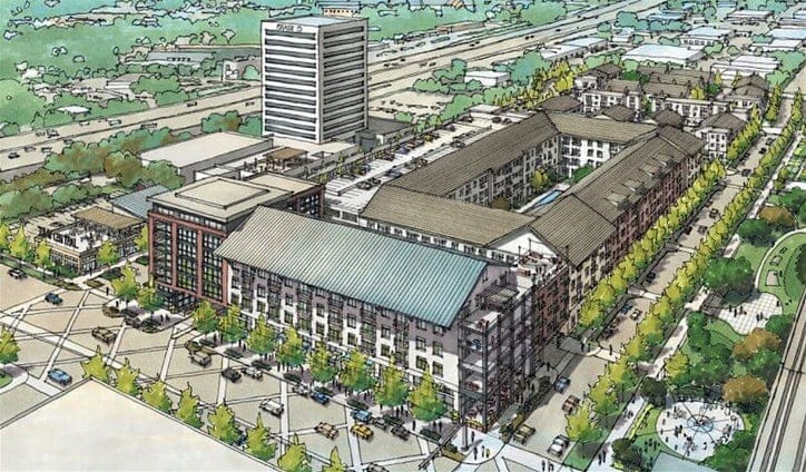 Town Central will have apartments, retail and townhouses. Courtesy of Catalyst Urban Development